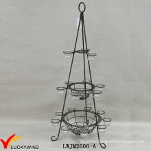 Shabby Chic Metal Standing Tall Candle Holders for The Floor